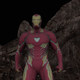 Iron Man durante el proceso de animación.